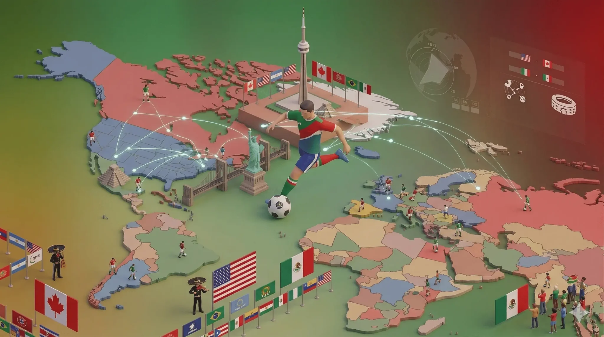 en que paises se jugara el mundial de 2026